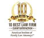 10 Best | 10 Best Law Firm | Client Satisfaction | American Institute of Family Law Attorneys