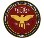 National Association of Distinguished Counsel | Nations Top One Percent | 2024 | NADC